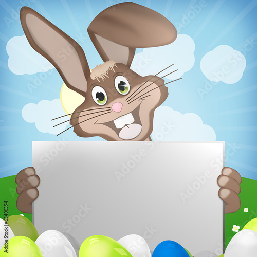 Easter Bunny with blank boa...