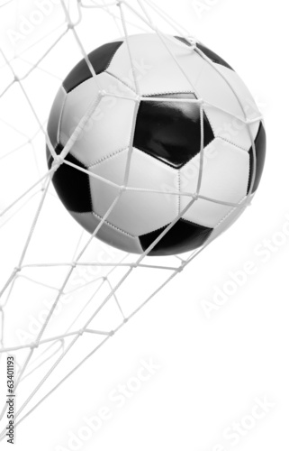 Soccer ball goal isolated © Andrey Kuzmin