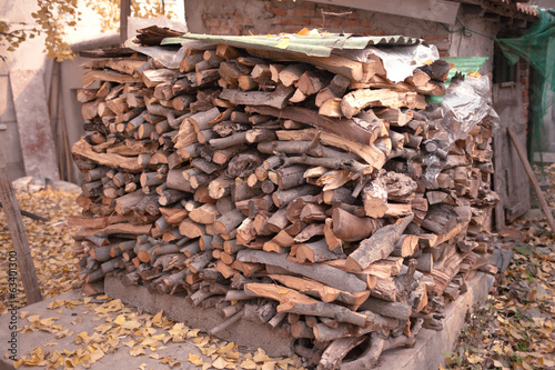 Fototapeta Naklejka Na Ścianę i Meble -  Firewood pile