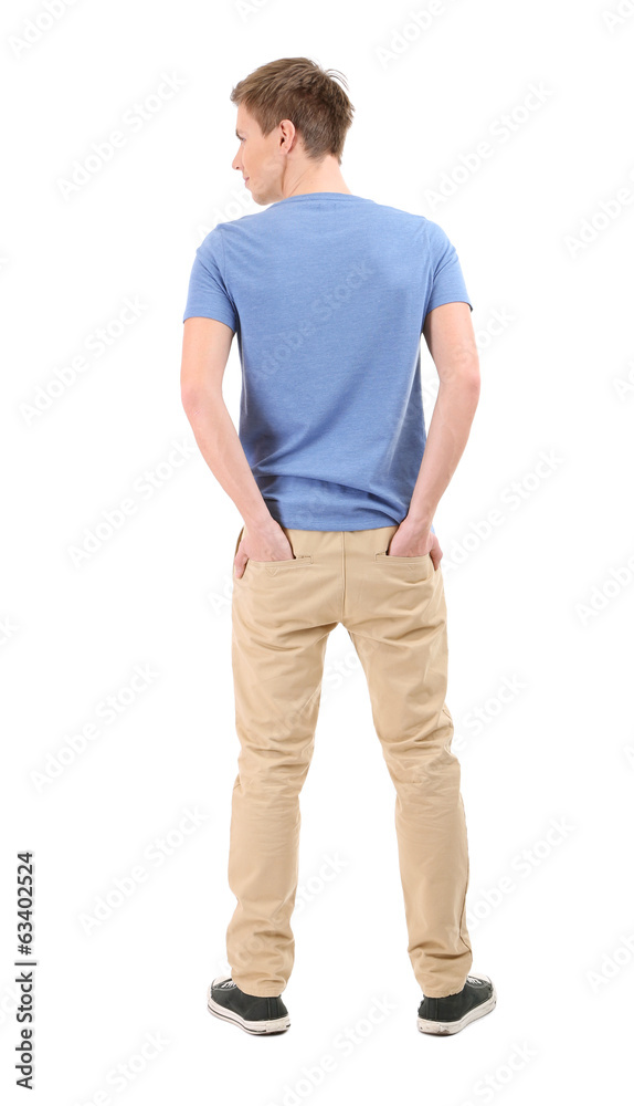 Handsome young man isolated on white Handsome young man isolated on white