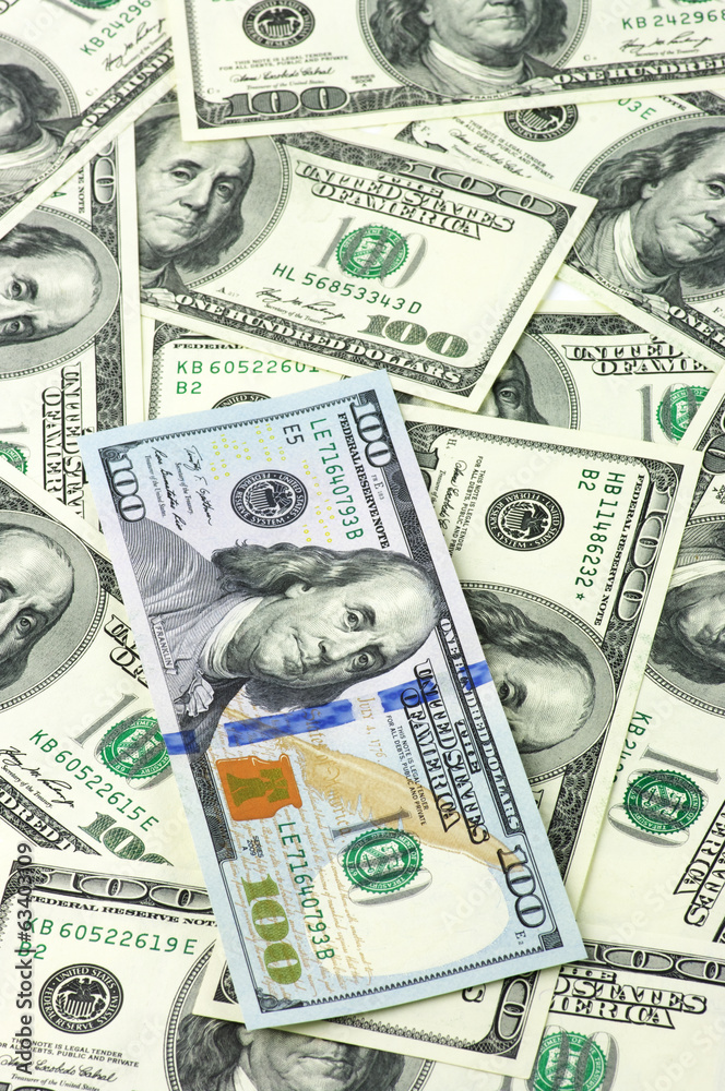Fototapeta premium One hundred dollar bills