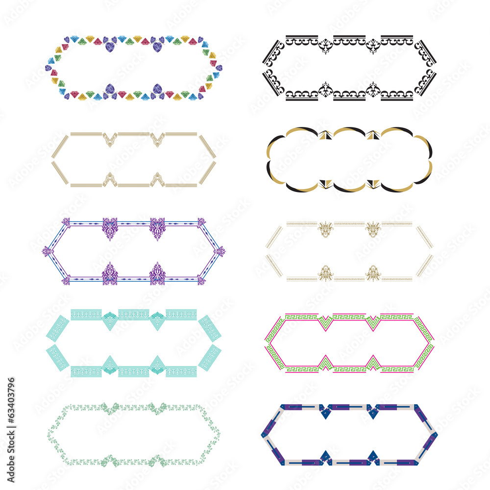 Frames pattern (set64) Frames pattern (set64)