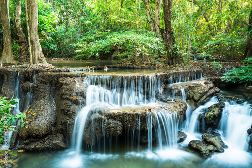 Deep forest waterfall at Huay Mae Ka Min