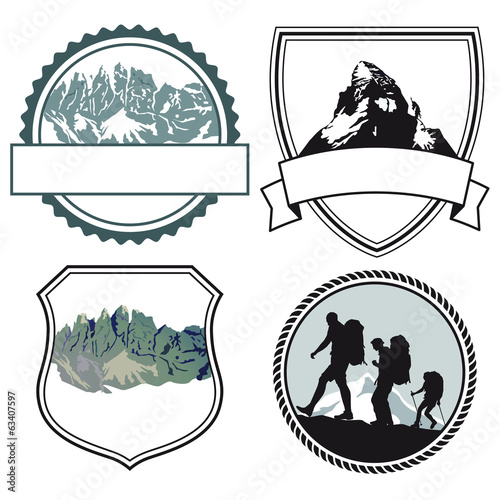 Bergsteiger Symbole