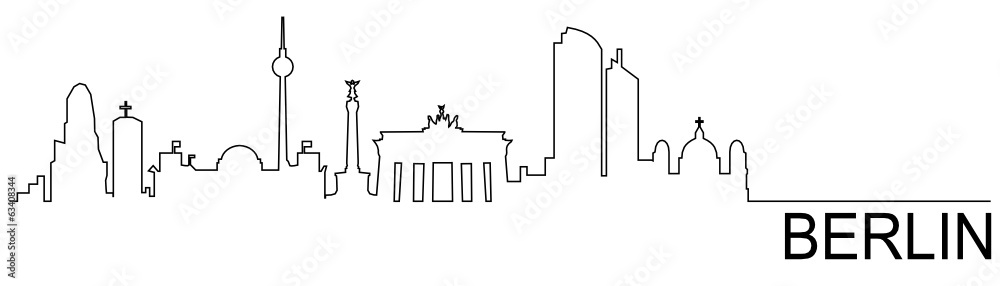 Naklejka premium Skyline Berlin