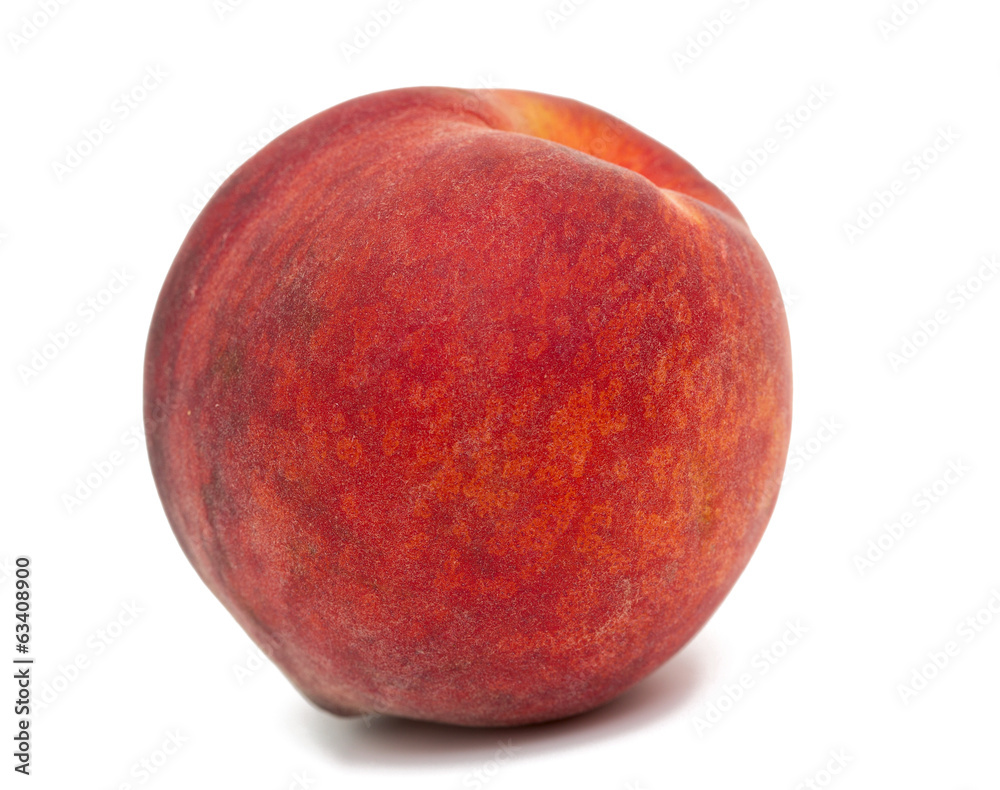 single ripe peach