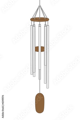 cartoon image of wind chimes