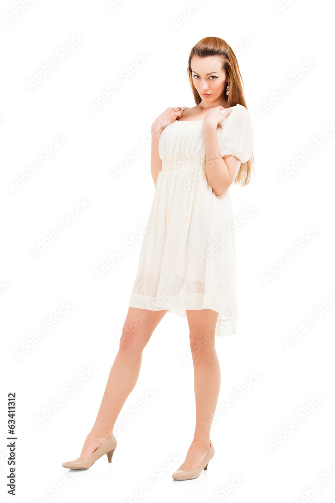 Full length portrait of a confident young female Full length portrait of a confident young female