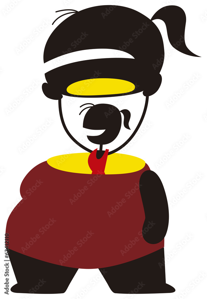 Obraz premium 昔の体型を脱ぎ捨てる女性