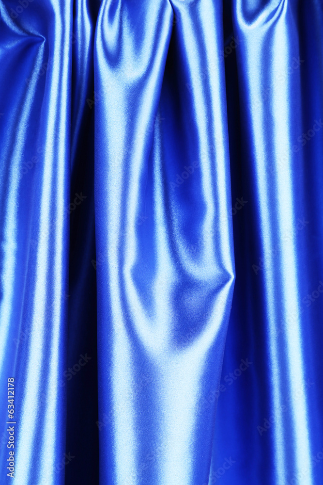 Blue silk