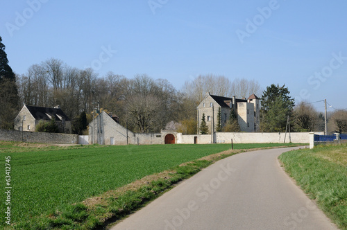 France, the village of Fontenay Saint Pere photo