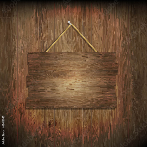 Dark Wood Texture With Wood Board