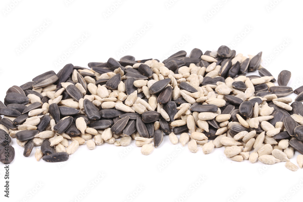 Sunflower black and peeled seeds mix. Sunflower black and peeled seeds mix.