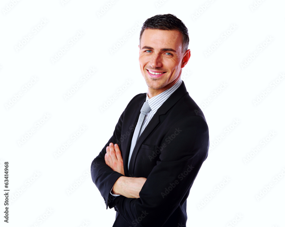 Portrait of a happy businessman with arms folded Portrait of a happy businessman with arms folded