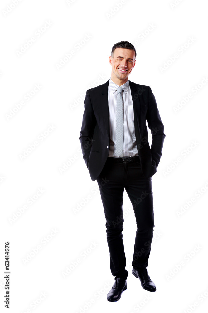 Full-length portrait of a happy businessman Full-length portrait of a happy businessman