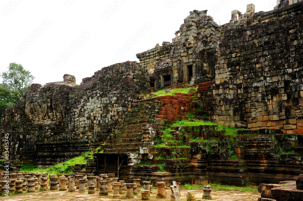 Ruin of Ancient Temple in Angkor Thom, Cambodia