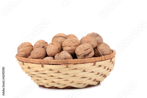 walnuts on basket.