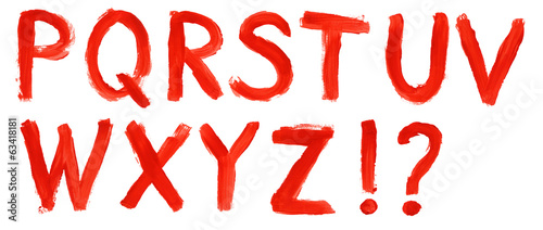 hand painted alphabet - part 2