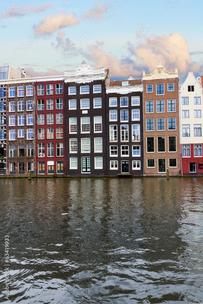 facades of historic buildings,  Amsterdam