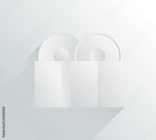 White and grey locks in simple design
