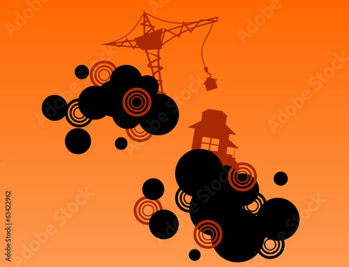 sky building вечер