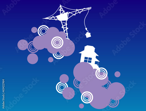 sky building ночь