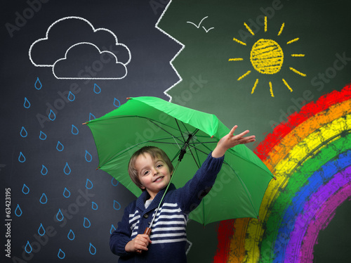 Obraz na plátně Young optimist - a change in the weather