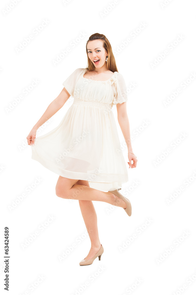Full length portrait of a confident young female Full length portrait of a confident young female