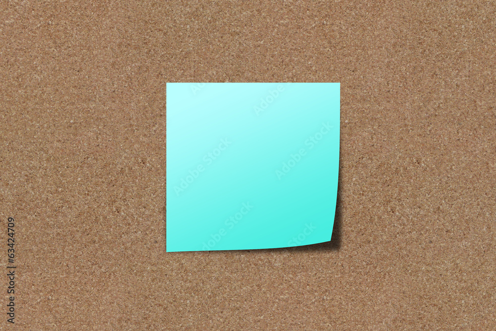 Note paper on sand board