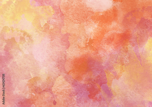 Beautiful Warm Orange Watercolor Background