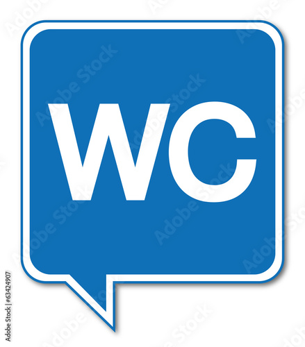 Logo toilettes. WC.