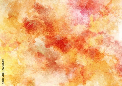 Beautiful Warm Colorful Watercolor Background