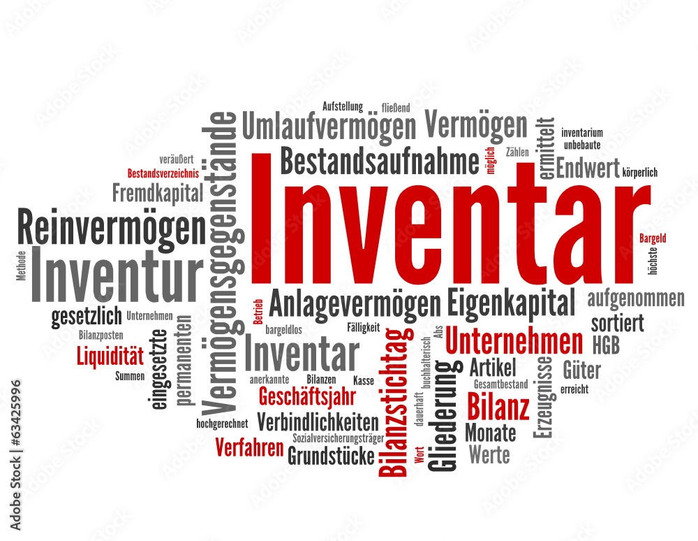 Inventar (Inventur, Jahresabschluss, Bilanz) Inventar (Inventur, Jahresabschluss, Bilanz)