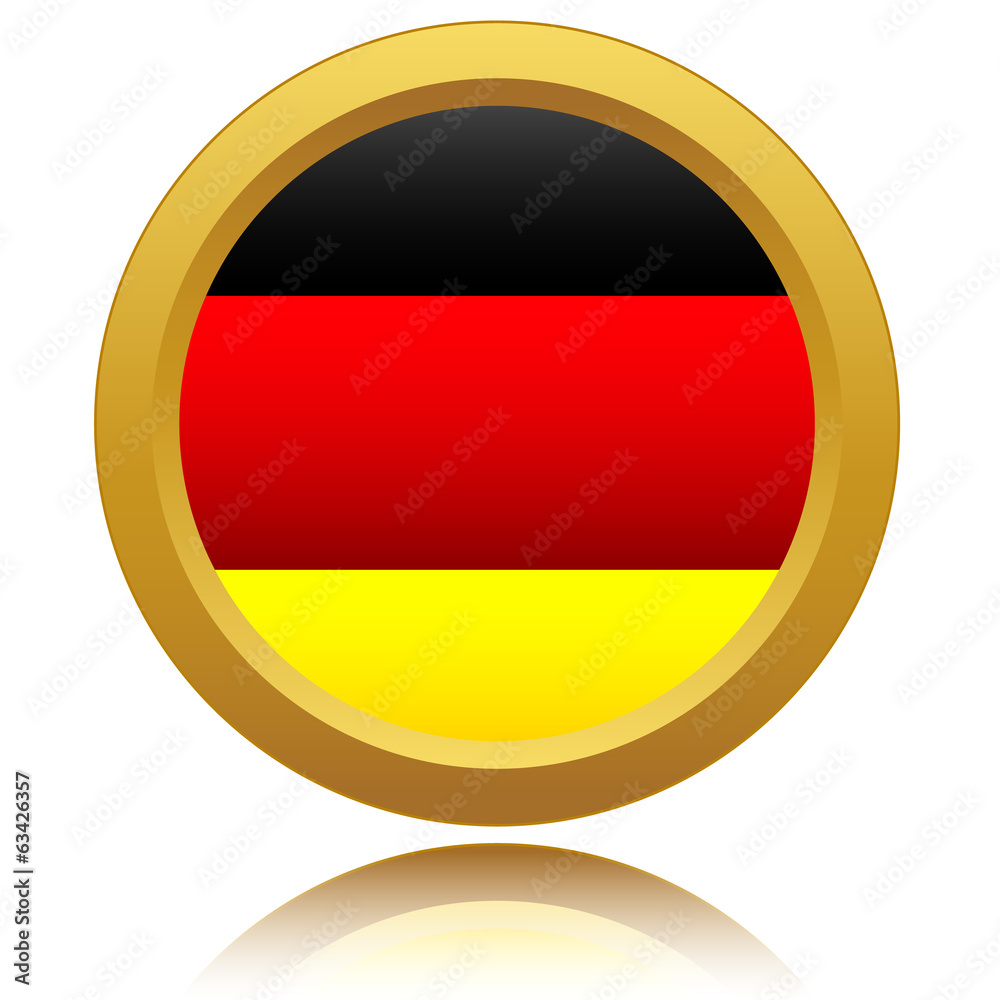 Germany Flag Glossy Button