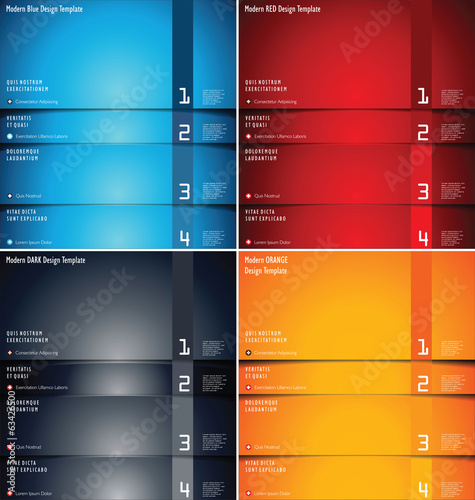 Modern design background collection
