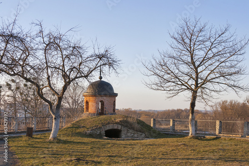Dubno Castle tower and courtyard, Ukraine photo