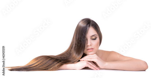 Beautiful young woman with ...