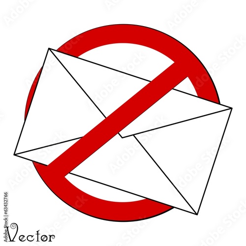 LOGO ICONA DIVIETO NO SPAM