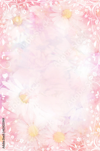Beautiful daisies artisitc background