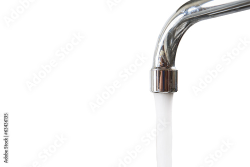 Water Pouring From Faucet