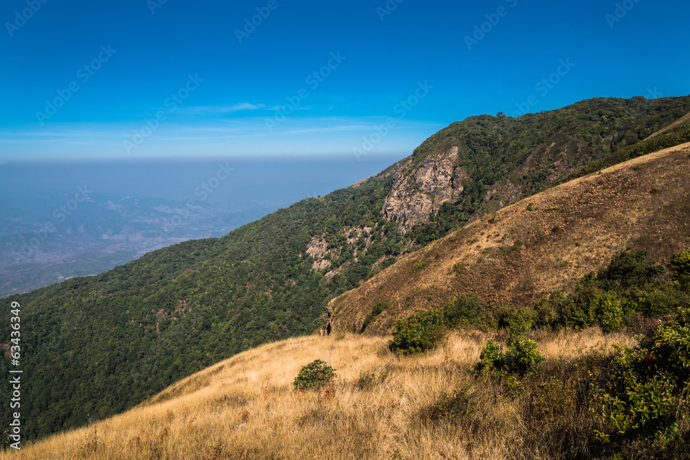 Viewpoint at Kew mae pan nature trail, Doi Inthanon national par Viewpoint at Kew mae pan nature trail, Doi Inthanon national par