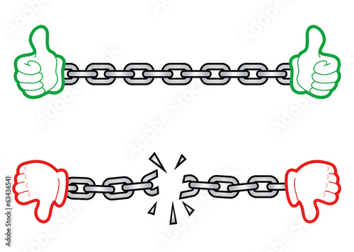 Hand chain icon