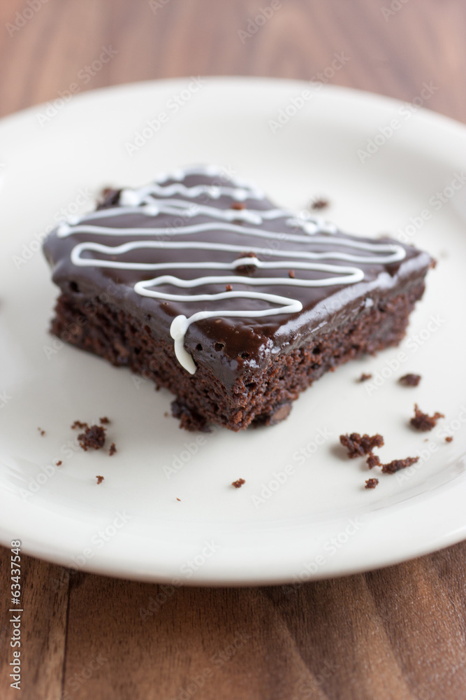 Chocolate Fudge Brownies with Chocolate Ganache and White Chocol Chocolate Fudge Brownies with Chocolate Ganache and White Chocol