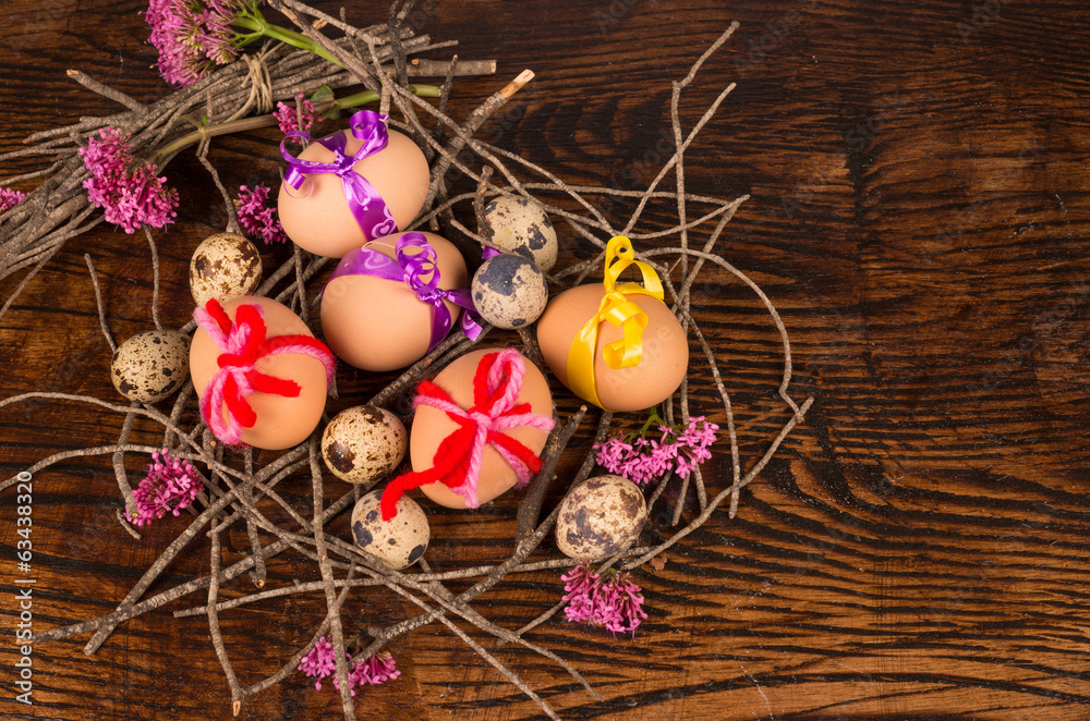 Easter eggs nest Easter eggs nest