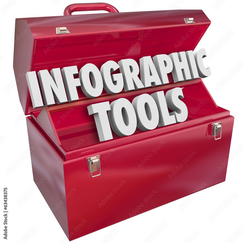 Infographic Tools Toolbox Creating Data Graphs Information Stock ...