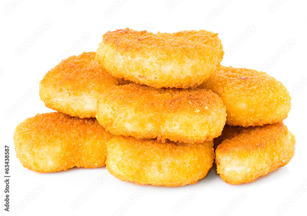 chicken nuggets isolated chicken nuggets isolated