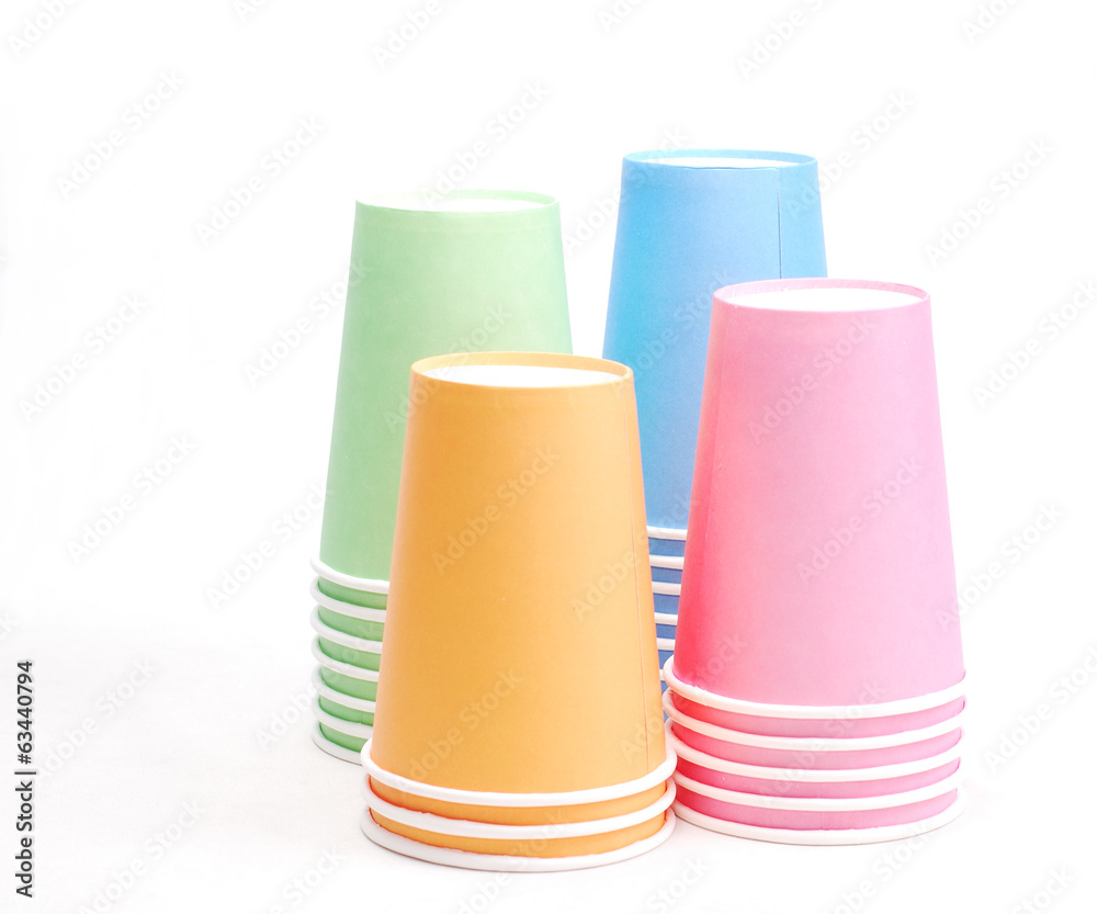arrangement of recycling colorful paper glass arrangement of recycling colorful paper glass
