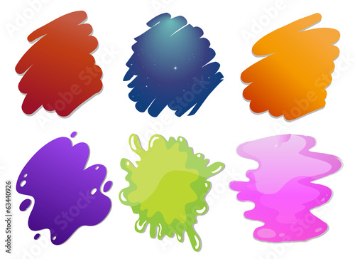 Colorful wave lines
