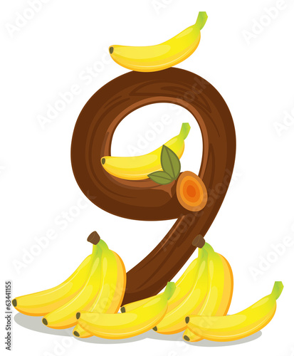 Nine bananas