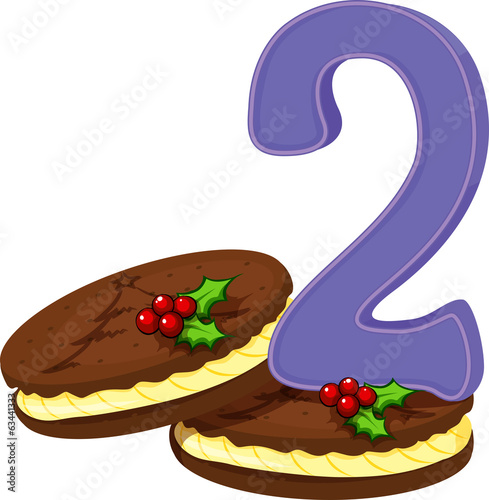 Two christmas cookies